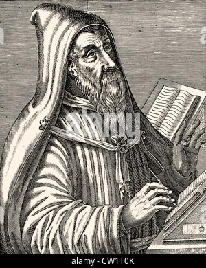 Augustine of Hippo (354-430). Latin philosopher and theologian. Bishop ...