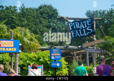 Pirate Falls ride at Legoland, Windsor, England Stock Photo