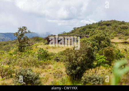 Former royal pavillion on Bokor Hill Station (Bokor National Park) - Kampot Province, Cambodia Stock Photo