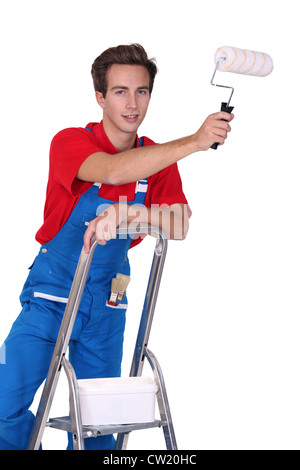 young house painter Stock Photo