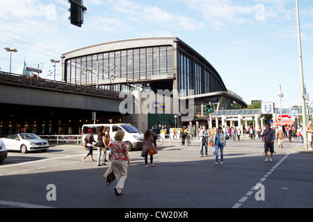 Train station Zoo, Berlin. It is famous from book and movie from 1980s Children from station Zoo. It is former main Berlin stati Stock Photo