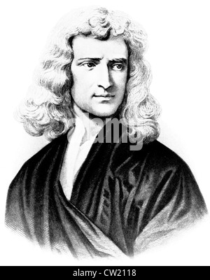 Isaak Newton, Sir Isaac Newton Stock Photo