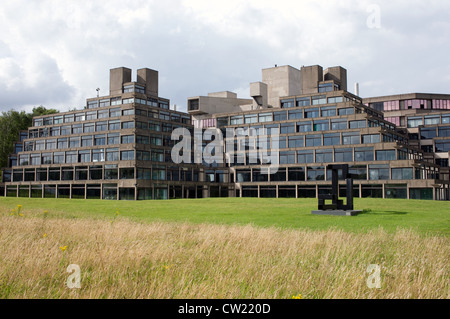 Student accommodation know as Ziggurats buildings, University of East Anglia, Norwich, Norfolk, UK. Stock Photo