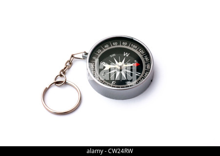 Black compass isolated on white background Stock Photo