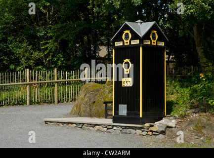 Old AA box at the Lakeland Motor Museum, at Backbarrow, South Lakeland, Cumbria, England UK Stock Photo