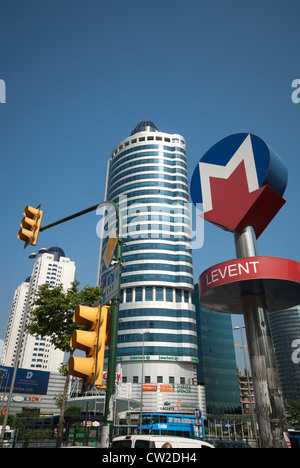 ISTANBUL, TURKEY. The business and financial district of Levent. 2012. Stock Photo