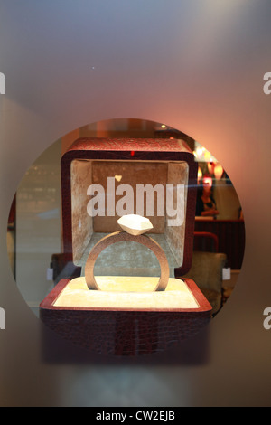 Giant ring in a shop window, Stock Photo