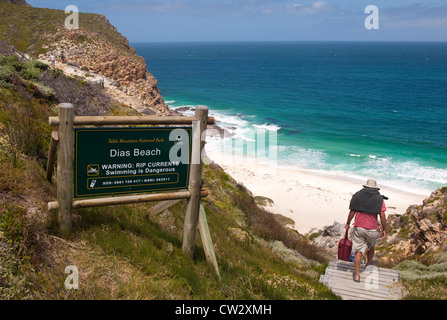 Dias Beach, Diaz Beach, situated  in the Table Mountain National Park, Cape Town, South Africa Stock Photo