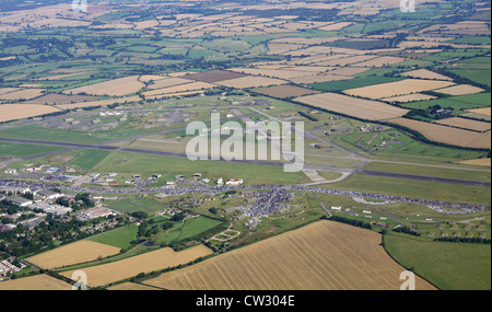 aerial view of Upper Heyford military airforce base in Oxfordshire Stock Photo