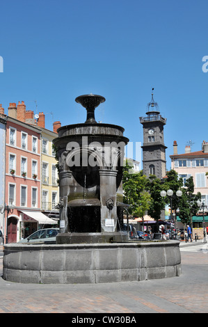 Tour de l'Horloge clock tower Issoire Auvergne France Stock Photo