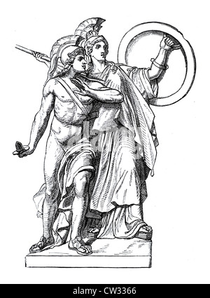 Athena goddess Stock Photo