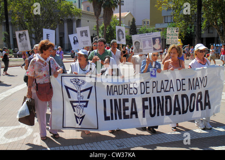 Buenos Aires Argentina,Plaza de Mayo historic main square,political hub,Madres de Plaza de Mayo,mothers,protest,demonstration,weekly,Dirty War,repress Stock Photo