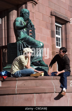 Main entrance to the Albert-Ludwigs-University in Freiburg Stock Photo