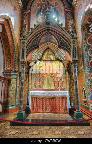 The Pugin designed Blessed Sacrament Chapel, The Cathedral Church of Saint Barnabas, Nottingham Stock Photo