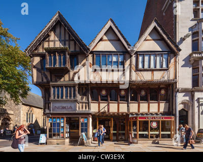 14th Century timber frame house, Oxford Stock Photo