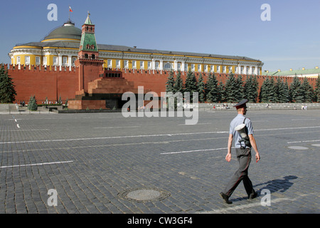 Moscow, Lenin's Mausoleum on Red Square Stock Photo