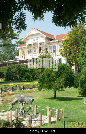 ISTANBUL, TURKEY. A view of Emirgan park, a public garden on the European shore of the Bosphorus. 2012. Stock Photo