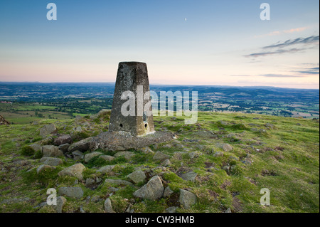 View Over Shropshire from Clee Hill Stock Photo