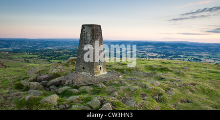View Over Shropshire from Clee Hill Stock Photo