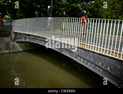 Cast-iron bridge at Abingdon-on-Thames Stock Photo