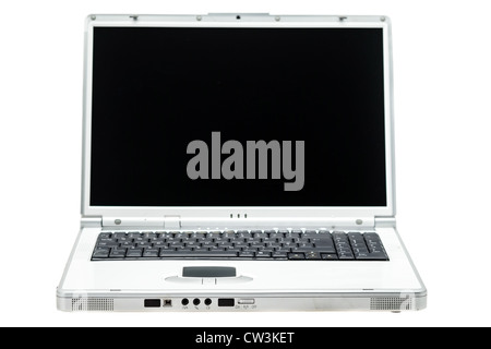 Laptop computer - studio shot with a white background Stock Photo