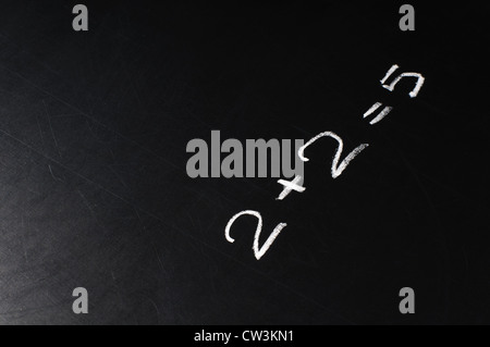 Conceptual phrase written on school board by chalk Stock Photo