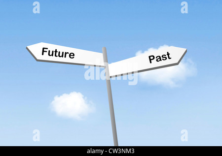 Future and past Stock Photo