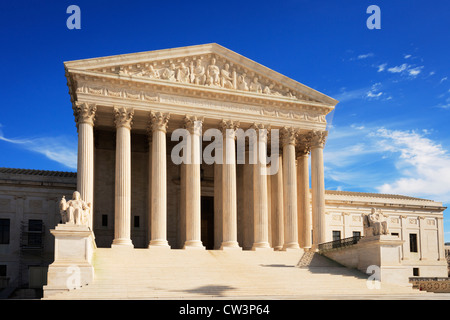 The United States Supreme Court building, Washington, DC. Stock Photo