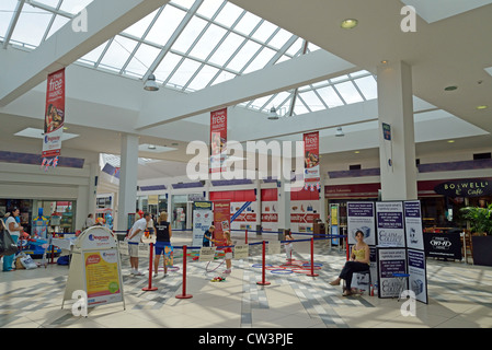 Children's party zone inside The Kingsway Shopping Centre, City of Newport (Casnewydd), Wales (Cymru), United Kingdom Stock Photo