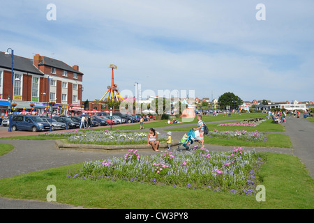 Seafront gardens, Barry Island, Barry, Vale of Glamorgan, Wales, United Kingdom Stock Photo