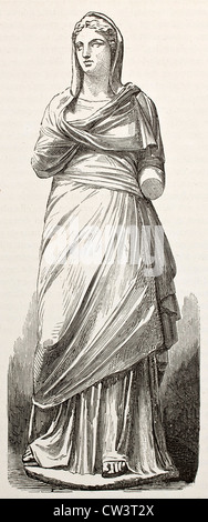 Anafi's muse: statue founded in Anafi island