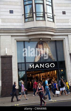 Mango Clothing Store on Oxford Street in London UK Stock Photo