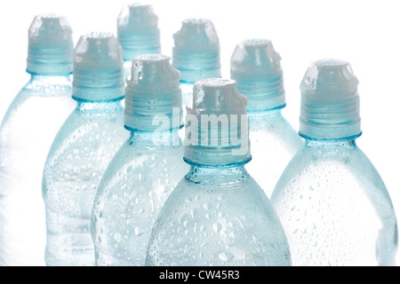 Bottled water isolated over a white background Stock Photo