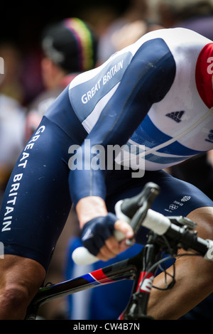 David Millar of Team GB during the Olympic road race at London 2012. Stock Photo