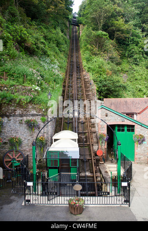 Lynton and Lynmouth Cliff Railway Stock Photo