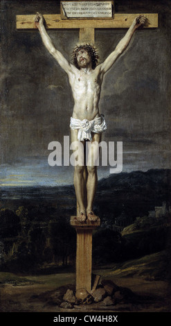 Diego Velazquez Christ on the Cross 1631 Prado Museum - Madrid Stock Photo