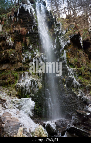 A view of Mallyan Spout waterfall in winter Stock Photo