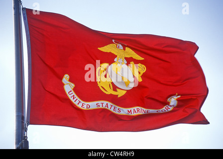 Flag for US Marine Corps Stock Photo
