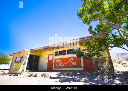 BEATTY, NV - MAY 5:  Abandoned Desert Inn Motel in Beatty Nevada on May 5, 2012. Stock Photo