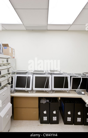 Outdated computer monitors slated for recycling. Stock Photo