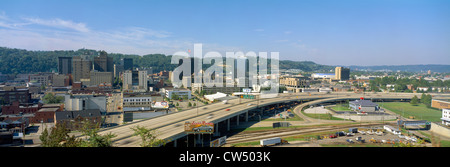 Charleston Skyline, State Capitol, West Virginia Stock Photo