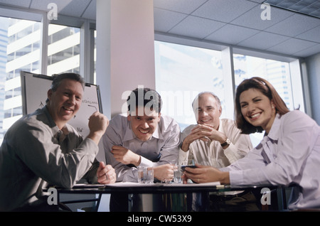 Portrait of business executives in an office Stock Photo