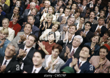 High angle view of a group of business executives at a seminar Stock Photo