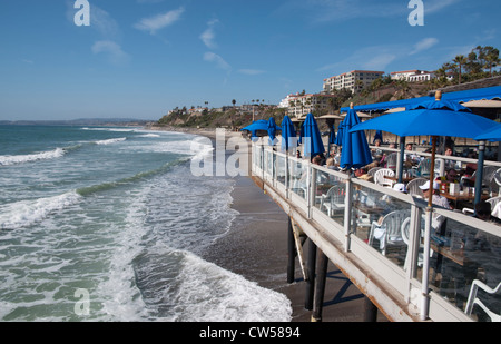 San Clemente, California Fisherman's Oyster Bar, San Clemente, Southern California, USA (March 2012) Stock Photo