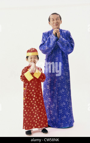 Family Portrait in traditional clothing Stock Photo - Alamy