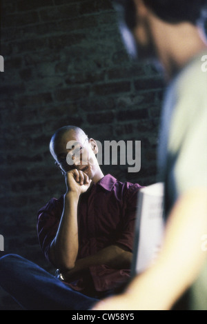 Two businessmen in an office Stock Photo
