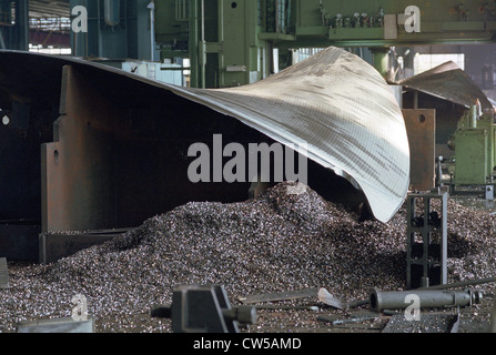 Turbine manufacturing in Kvaerner IMGB factory in Bucharest, Romania Stock Photo