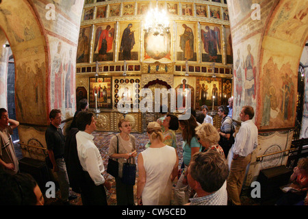 Moscow, Indoors Uspenski Cathedral Stock Photo