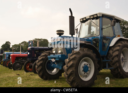 vintage tractor show rally at the astle park show ground Stock Photo