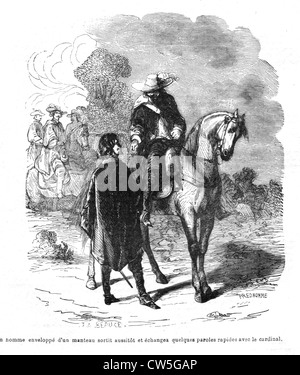 The Three Musketeers, Cardinal de Richelieu and Mr. de Tréville Stock ...